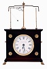 Chas. Terwilliger/Horolovar Clock Co., Bronxville, New York reproduction "Ignatz Flying Pendulum", 8 days, novelty clock, reproduction of the 19th century model made by the New Haven Clock Co., in original cardboard box, c.1970