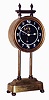British, 30 hours, brass and glass gravity clock, c1925