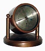 Chelsea Clock Co., Boston, Mass., "Hancock", 2 3/4" dial bronze swivel head desk clock #180434, 1927