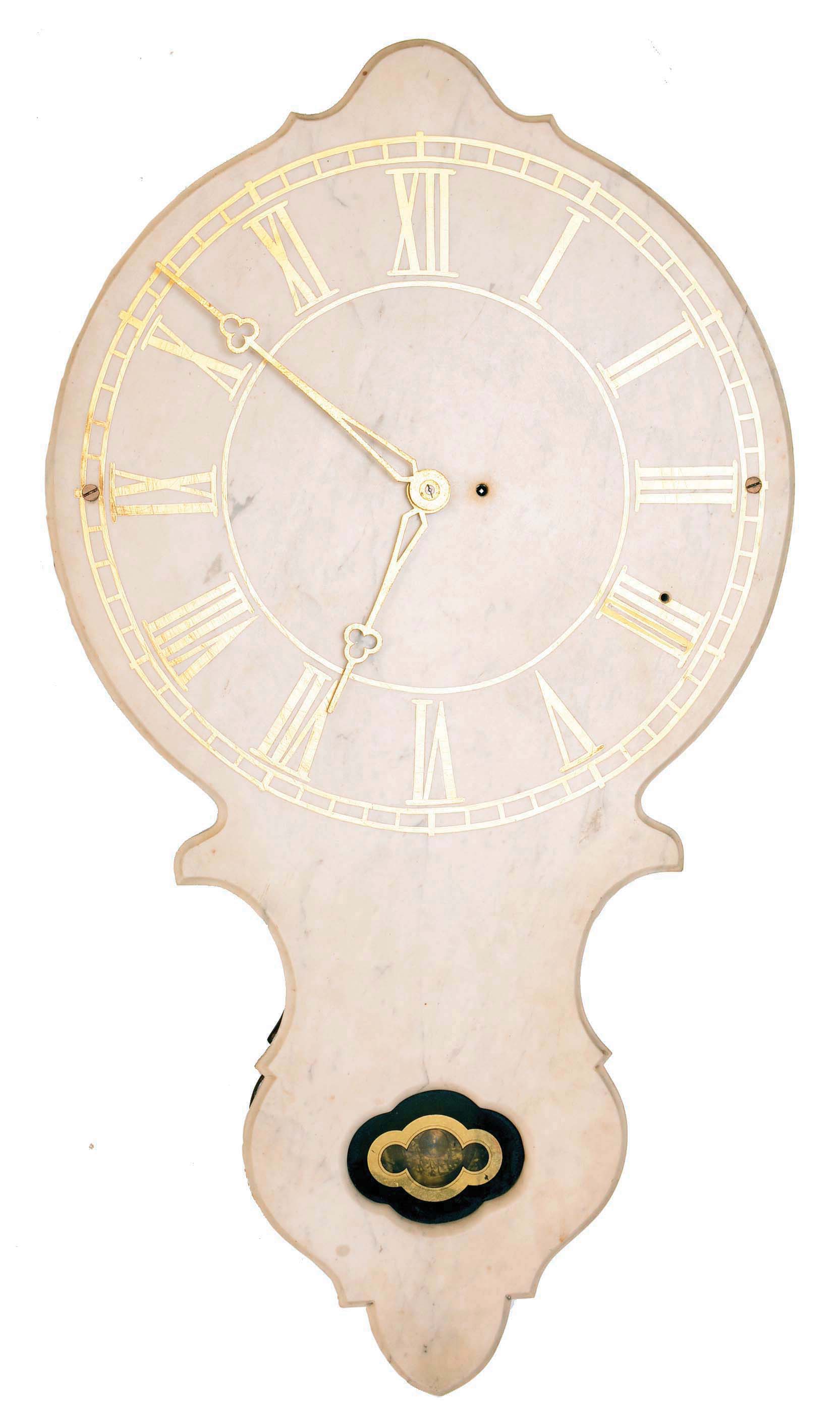 E. Howard & Co., Boston, Mass., "No. 17 Marble Dial" wall clock, 8 days, time only, weight driven movement. — Antique Clocks Price Guide