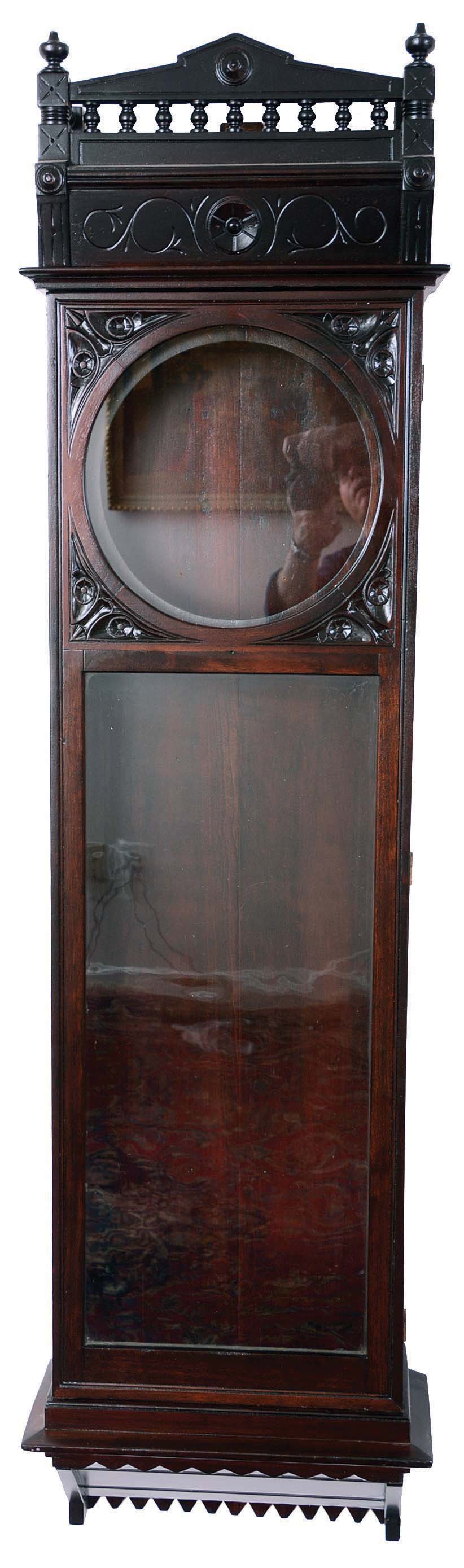 American jeweler's regulator case only in mahogany — Antique Clocks Price Guide