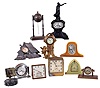 Clocks- 14 (Fourteen) American desk and mantel clocks, 8 day and 30 hour, by Seth Thomas, Ansonia, New Haven, Ingraham, Waterbury, Lux, Phinney Walker, etc. Early 20th century
