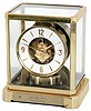 LeCoultre, Switzerland, "Atmos" perpetual glass and gold-plated brass clock #178913, c1963