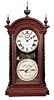 Seth Thomas Clock Co., Thomaston, Conn., for the Southern Calendar Clock Co,, St. Louis, MO. "Fashion No. 4", 8 days, time and strike spring brass movement double dial calendar shelf clock.