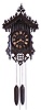 Johann Baptiste Beha, Germany, Black Forest 30 hours, time and strike weight wood plate, brass gears movement Gothic style cuckoo clock.