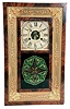 H. Welton & Co., Terryville, Conn., 30 hours, time and strike weight brass movement mahogany and gilt front OG shelf clock.