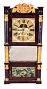Birge, Case & Co., Bristol, Conn., 8 days, time and strike weight brass movement triple decker shelf clock.