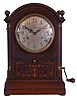 Sonora Chime Co., New York, 8 days, time and strike spring brass movement Sonora chime striking on 10 tuned bells bracket clock. The Sonora Chime Co. was making chime movements and purchasing clock movements from the New Haven Clock Co. and casing them up. This is before Seth Thomas purchased the rights from Sonora to make the movements in 1912.