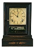 Forestville Mfg. Co., J.C. Brown, Bristol, Conn., 8 day, time and strike spring brass movement cottage clock