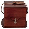 First Moscow Watch Factory, USSR, two day marine chronometer, 15 jewel, damascened , gilt movement with fusee, break circuit mechanism, and integral balance with helical hairspring, Arabic numeral silvered dial with gilt spade and poker hands, mounted in a gimbaled bowl and contained in a brass mounted mahogany box, and with outer, lined protective mahogany box, serial #17514, 20th century