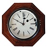 Terryville Manufacturing Co., Terryville, Conn., 30 hour, spring brass movement torsion pendulum octagon wall timepiece.