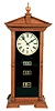 Waterbury Clock Co., Waterbury, Conn., "Keating", 8 day, spring brass movement calendar shelf timepiece made for the American Manufacturing Co.