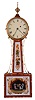 Fraser Forgie, Fryeburg, Maine, 8 day, brass movement weight driven Patent or banjo timepiece.