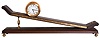 Swiss, Imhof, 8 day, spring brass lever movement inclined plane timepiece.
