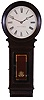 Boston Clock Co., Boston, Mass., wall hanging clock with a weight driven 8 day timepiece movement in a cherry case.