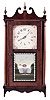 Ethel North, Torrington, Conn., 30 hour miniature "east-west" movement shelf clock.