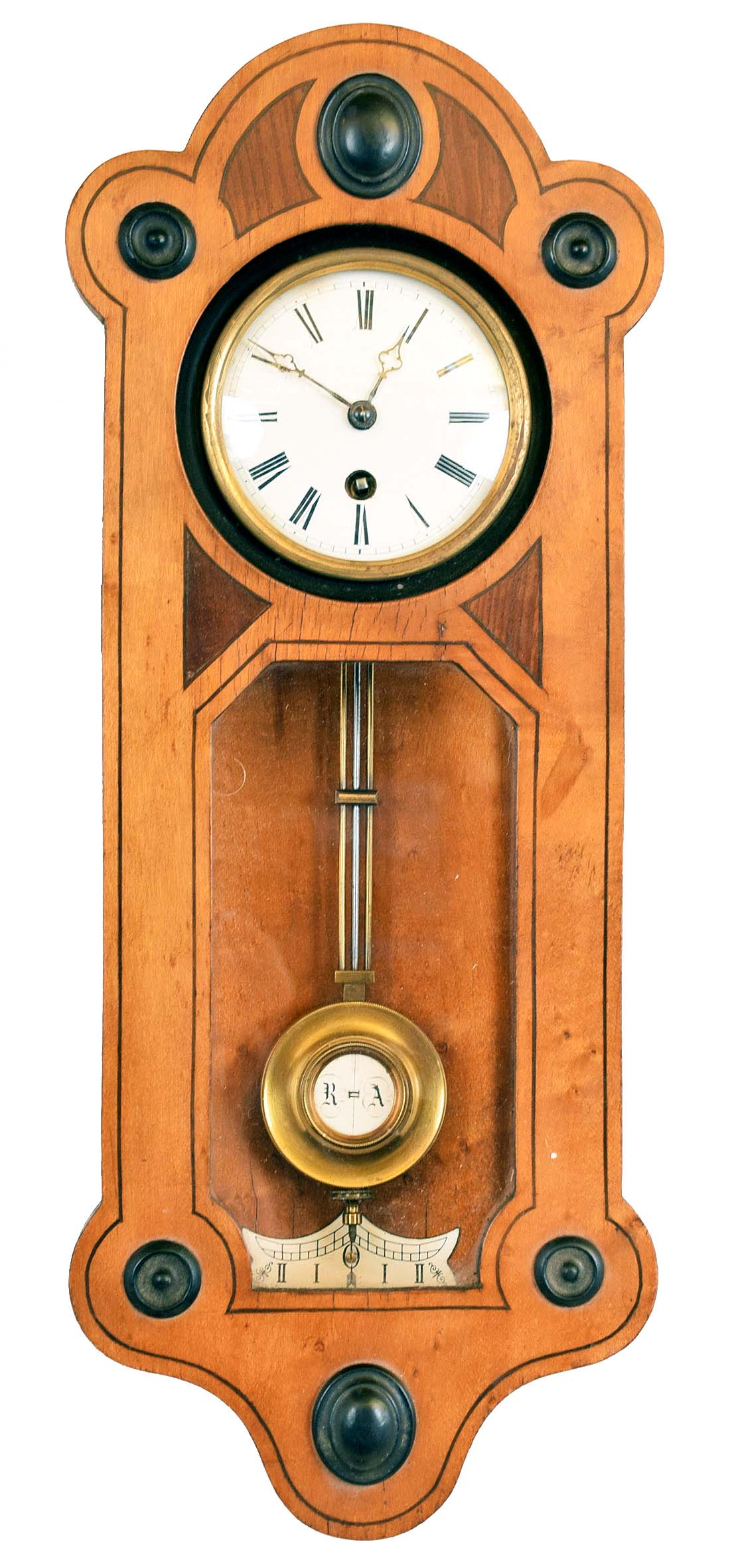 Clocks- 2 (Two) German miniature time only spring wound R / A wall clocks — Antique Clocks Price Guide