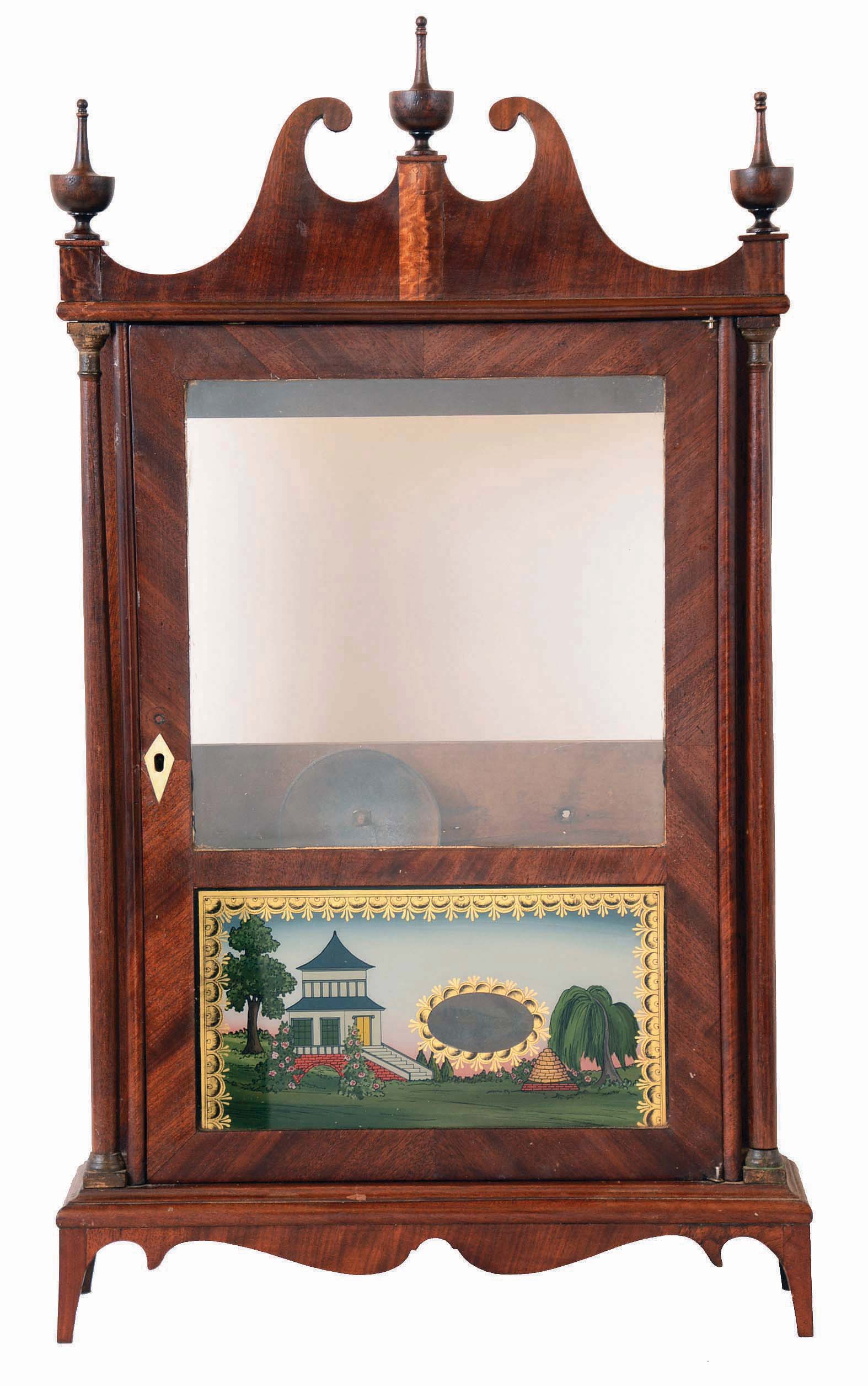 Seth Thomas Clock Co., Plymouth Hollow, Conn., Off- center pillar and scroll case (only). — Antique Clocks Price Guide