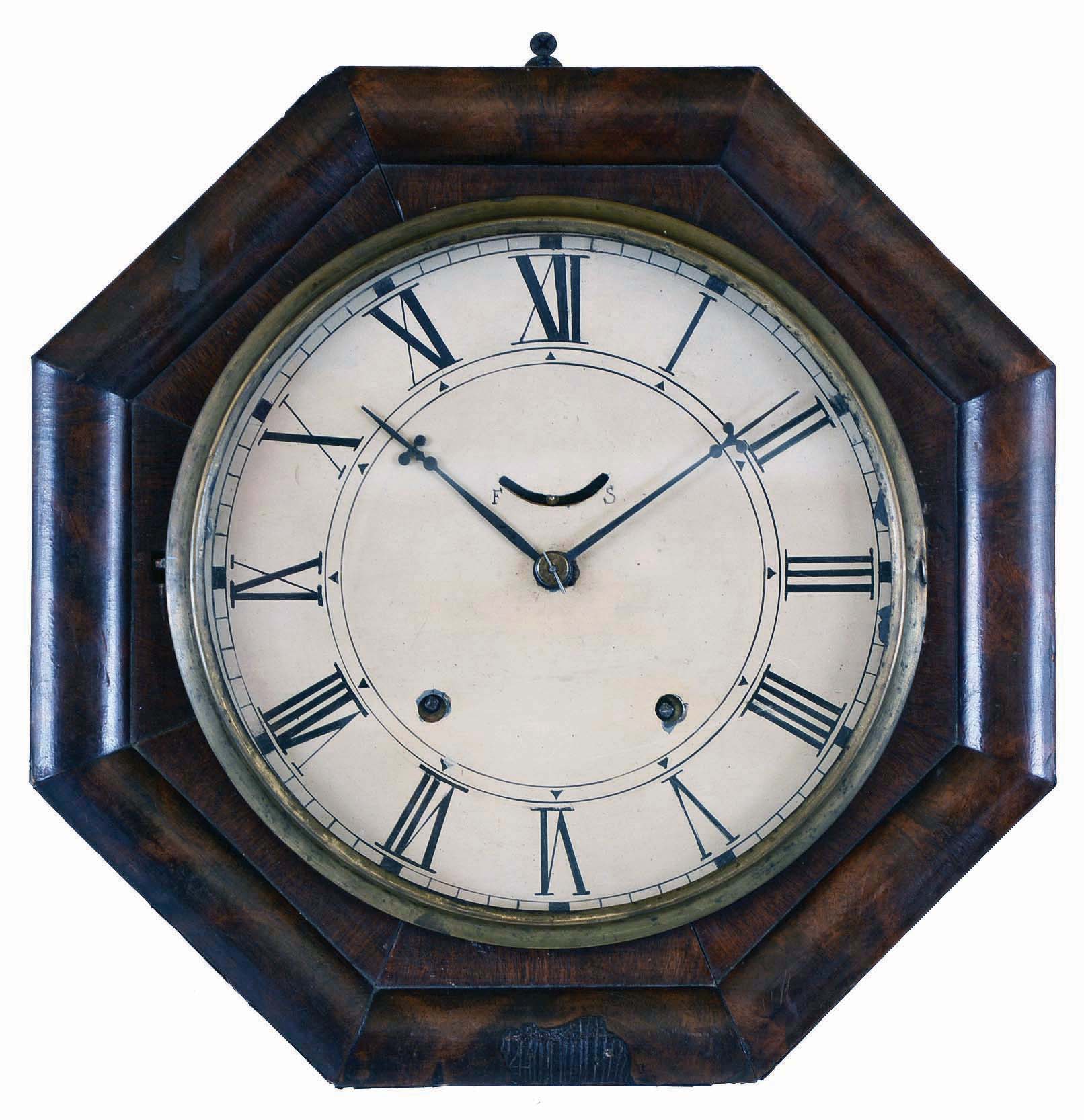 William L. Gilbert Clock Co., Winsted, Conn., 8 day, spring brass lever movement marine wall timepiece. — Antique Clocks Price Guide