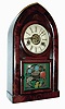 J.C. Brown, Forestville Conn., miniature plain front "Beehive or Round Gothic" shelf clock, 30 hours, time, strike & alarm, c1850