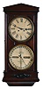 Ithaca Calendar Clock Co., Ithaca, NY, "No. 3 Regulator" wall hanging clock with a weight driven 8 day timepiece movement with a perpetual calendar mechanism in a walnut case.