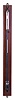 Stick barometer, mounted to a mahogany backboard