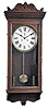 Sessions Clock Co., Forestville, Conn., "Regulator No. 5" wall hanging clock with an 8 day weight driven brass timepiece movement in a sold oak case.