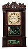 Ephraim Camp, Salem Bridge, Conn., 8 days, time and strike weight brass movement shelf clock.