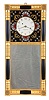 Foster Campos, Pembroke, Mass., copy of an 8 day, weight brass movement New Hampshire mirror clock. Case is stamped "3".