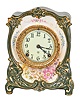 Ansonia Clock Co., New York, NY, "La Grace", 8 day, time and strike spring brass movement porcelain mantel clock.