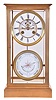 France, a large crystal regulator with barometer, gilt brass case with beveled glasses, Roman numeral white enamel dial with with exposed Brocot escapement and blued steel Breguet style hands, barometer also with enamel dial, 8 day time and strike pendule de Paris movement with two vial mercury pendulum