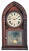 Forestville Manufacturing Co. (J. C. Brown). Bristol, Connecticut, 8 day brass time & strike movement in a ripple front "beehive" rosewood case.