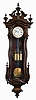 Vienna Regulator unsigned 8 day 3 weight quarter striking walnut wall clock