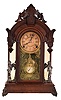 Ansonia Clock Co., New York, NY, "Windsor", 8 day, time and strike spring brass movement mirror side shelf clock.