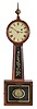 Horace Tifft, North Attleboro, Mass., 8 day, weight brass movement Patent or banjo timepiece.