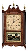 Ephraim Downs, Bristol, Conn 30 hour, time and strike weight wood movement pillar & scroll shelf clock.