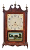 Seth Thomas Clock Co., Plymouth Hollow, Conn., 30 hour, time and strike weight wood movement pillar & scroll shelf clock.