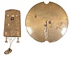 Regulator timepiece movement, 8 day movement with dead beat escapement, sweep seconds, and jeweled pallets, with pendulum ball