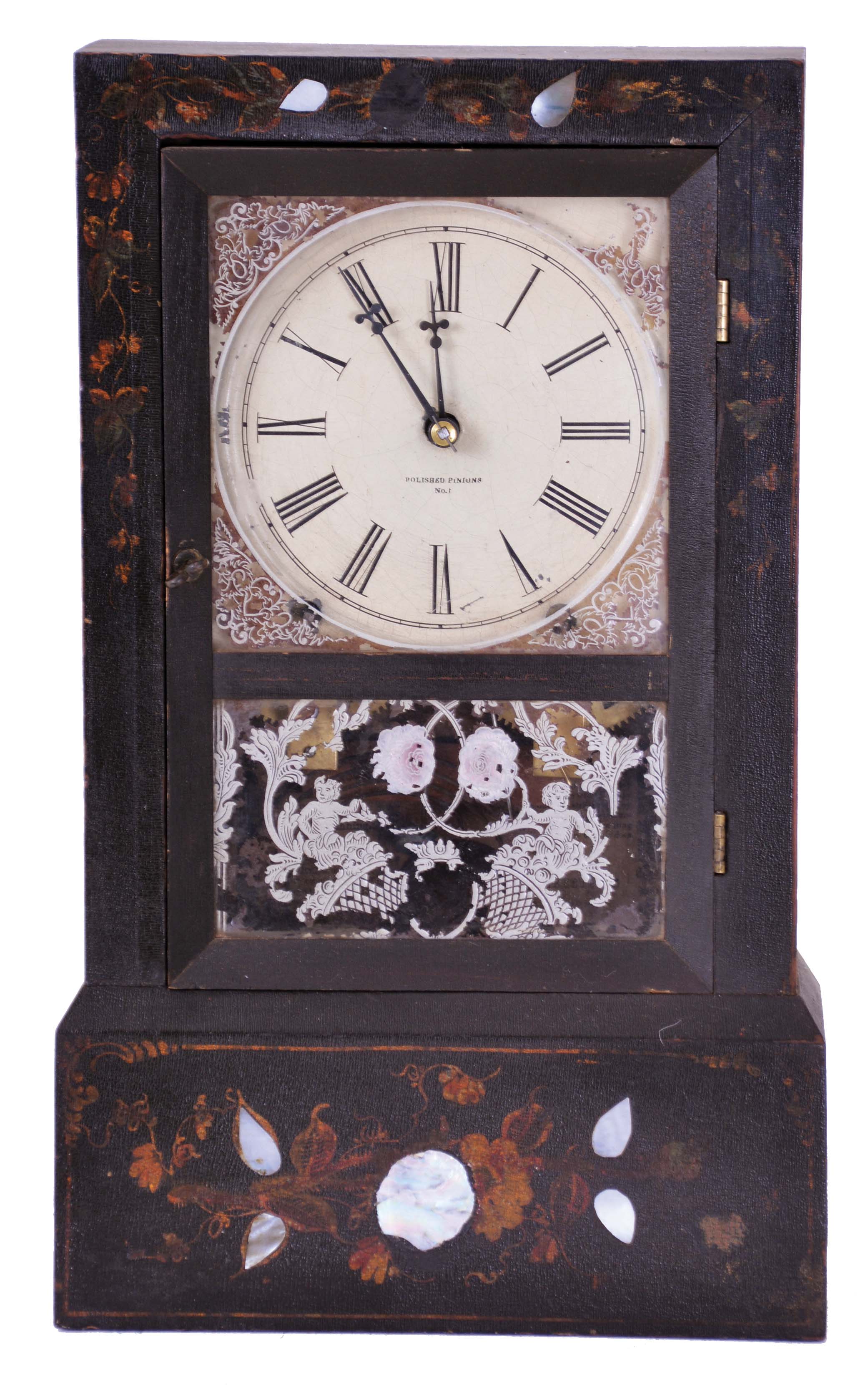 Morse & Co., Plymouth, Conn., 8 day, time and strike spring driven movement cottage clock. — Antique Clocks Price Guide