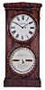 Seth Thomas Clock Co., Plymouth Hollow, Conn. "Office Calendar No. 2" shelf clock with a weight driven 8 day, timepiece movement and a Mix Brothers patented perpetual calendar mechanism in a rosewood case.