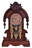 William L. Gilbert Clock Co., Winsted, Conn., Gallia 8 day, time and strike spring driven movement shelf clock.