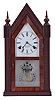 Irvin Thomas Rosen (1915-2010) of McKinley and Middlebrook, Virginia, 8 day, time and strike spring driven movement ripple molding shelf clock. This one is marked No. 11. Mr. Rosen, was the individual who designed a machine to reproduce ripple molding as used by J. C. Brown and others on clocks c. 1850. This process had been lost over the years.