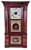 R. W. Patterson & Co., Toronto, Canada West, 8 day, time and strike, weight driven brass movement column & cornice shelf clock. This clock was made by Seth Thomas and sold by the Canadian retailer.