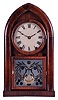 J. J. Beals, Boston, Mass. (Brewster & Ingrahams, Bristol, Conn.) 8 day, time and strike spring driven movement Round Gothic or beehive shelf clock. This is a rack striking movement with the springs contained in cast iron cups.