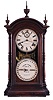Southern Calendar Clock Co., St. Louis, Mo., "Fashion No. 4" shelf clock with a spring driven Seth Thomas 8 day, time and strike movement with an R. T. Andrews perpetual calendar mechanism in a walnut case,