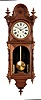 Welch, Spring & Co., Forestville, Conn., "Regulator No. 5" wall hanging clock with a double weight driven timepiece movement in a walnut case.