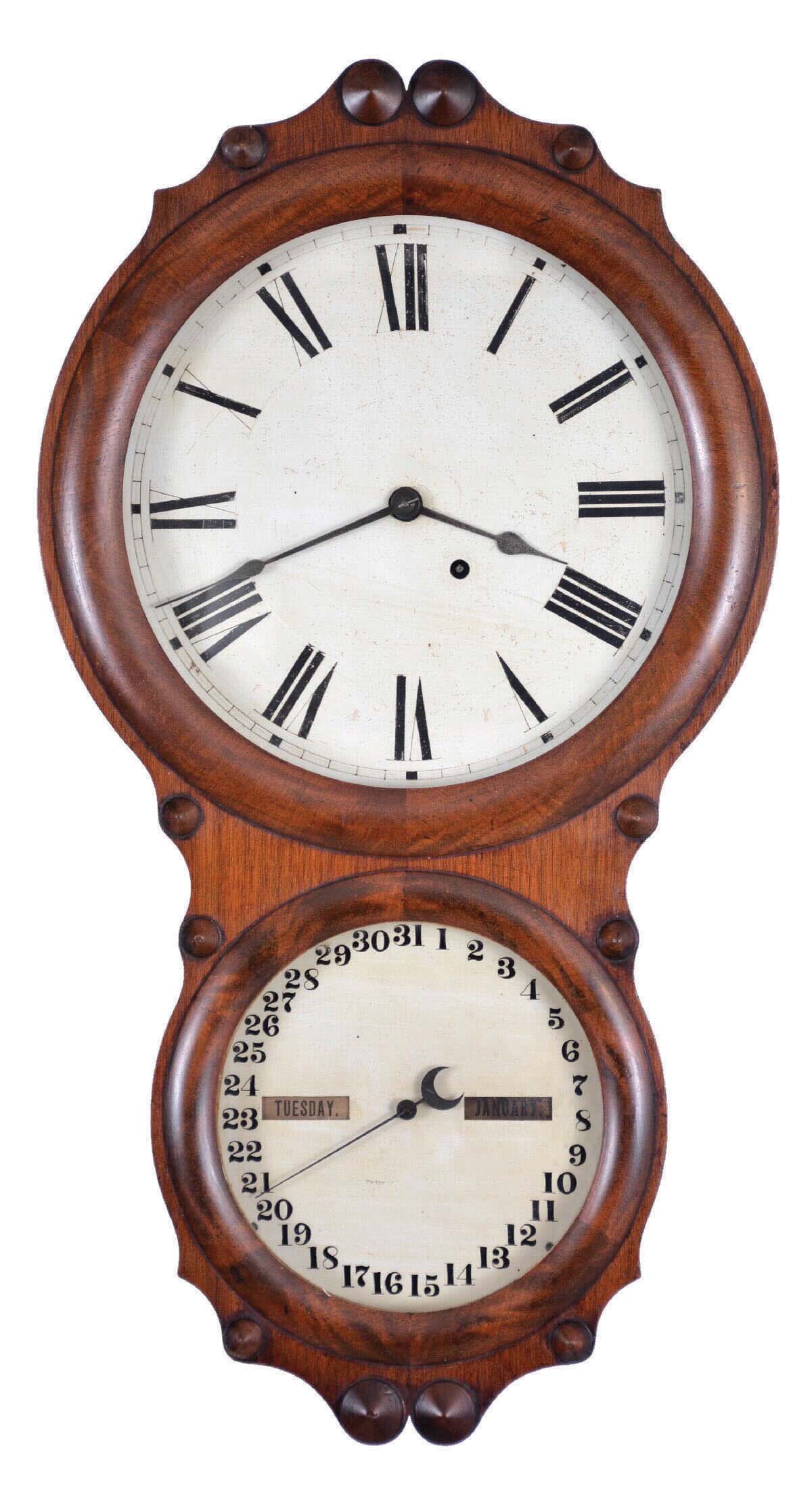 Seth Thomas Clock Co., Thomaston, Conn., "Office Calendar No. 4", time and perpetual calendar, 8 day. — Antique Clocks Price Guide