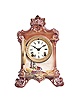 Ansonia Clock Co., New York, "La Salle", Royal Bonn, 8 day, time and strike, spring brass movement porcelain mantel clock.