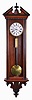F. Kroeber Clock Co., New York, "Vienna Regulator", similar to No. 50, but with fluted bottom. Shown in the Kroeber book (Ly 2006), page 471 as #K334.