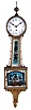 Waterbury Clock Co., Waterbury, Conn., "Willard No. 3", 8 day, weight brass movement patent or banjo timepiece.